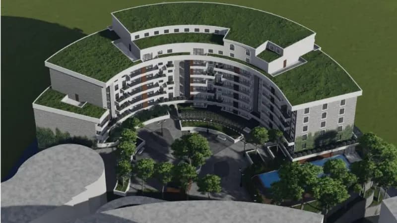 Jednosoban stan u novom kompleksu u izgradnji – Bečići
