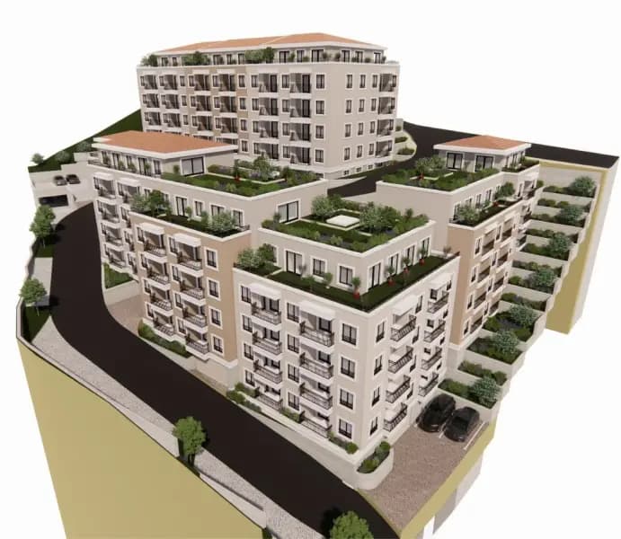 Продаж, двокімнатна квартира, 79м², Будва