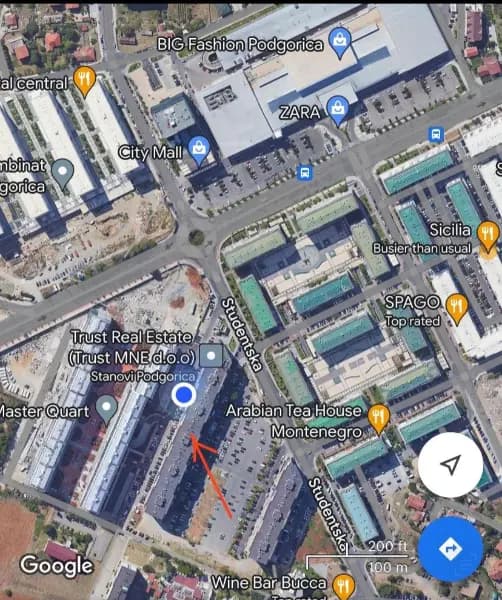 Оренда, двокімнатна квартира, 92м², City Kvart, Подгориця