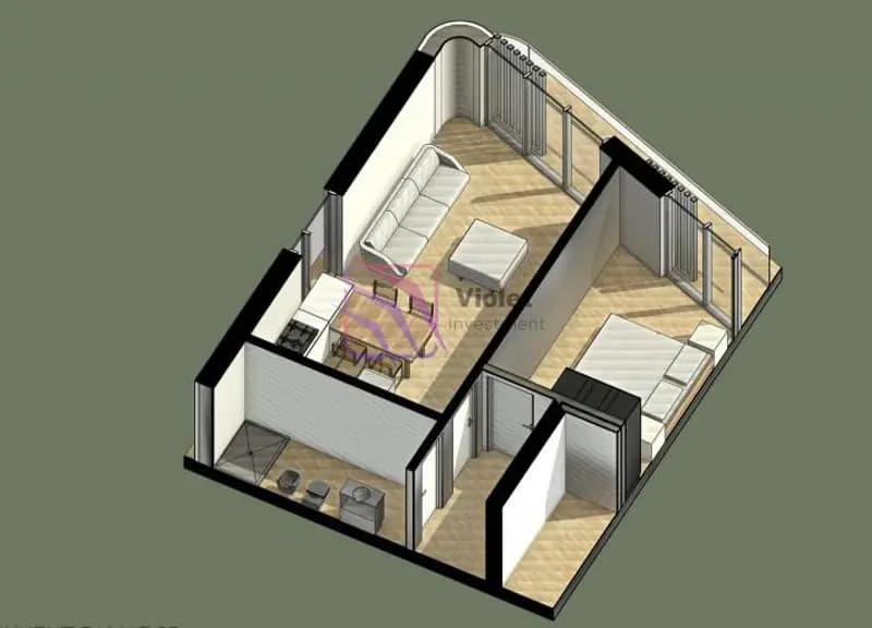 Sale, one-bedroom apartment, 56m², Ulcinj