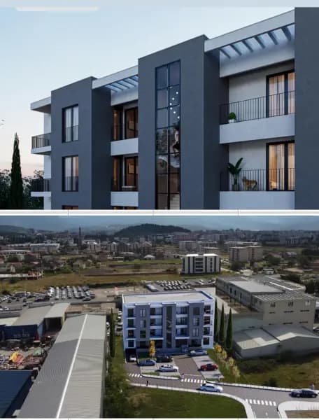 İnşaat halinde 61m2 iki odalı daire, Zabjelo
