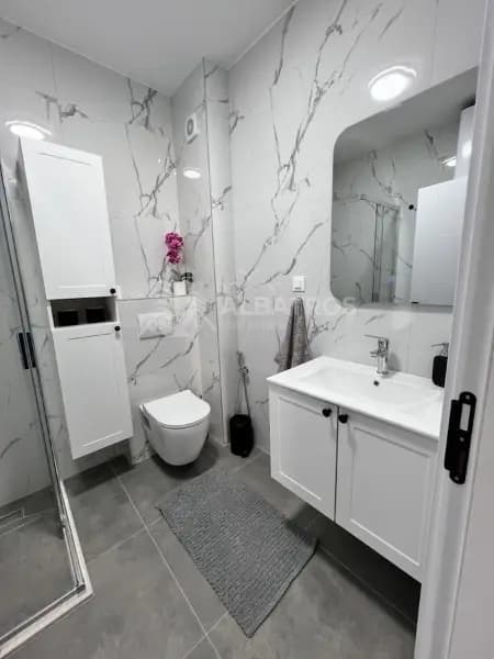New one-bedroom apartment in Celuga with a sea view