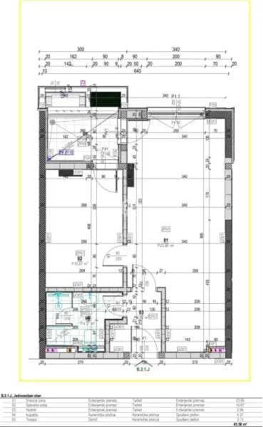Tek odalı daire 46m2, Zagorič – Podgorica