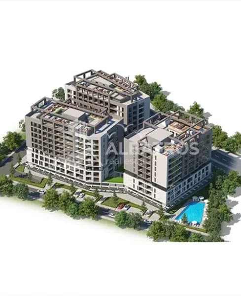 A luxurious studio apartment is for sale in a modern hotel complex, new construction, in Bar.