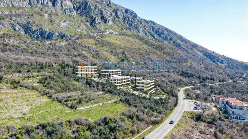 Panoramik teraslı geniş daire - Reževići, Budva Rivierası