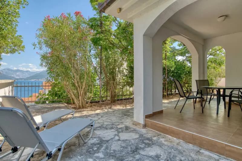 Spacious three-story house with a view of the bay on the Luštica Peninsula