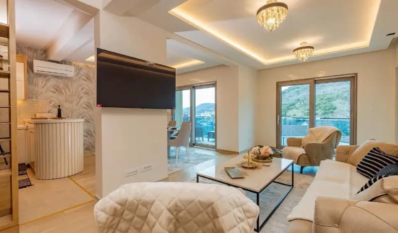 Budva, Pržno – Satılık lüks iki odalı daire