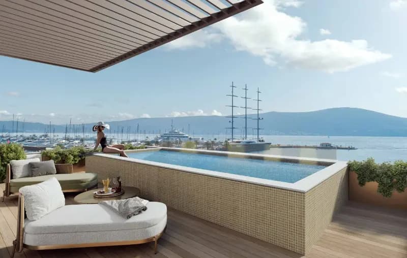 Prodaja, trosoban penthaus, 294m², Porto Montenegro, Tivat