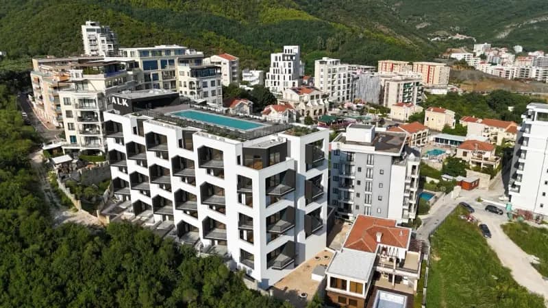 Satılık, tek odalı daire, 55m², Becici, Budva