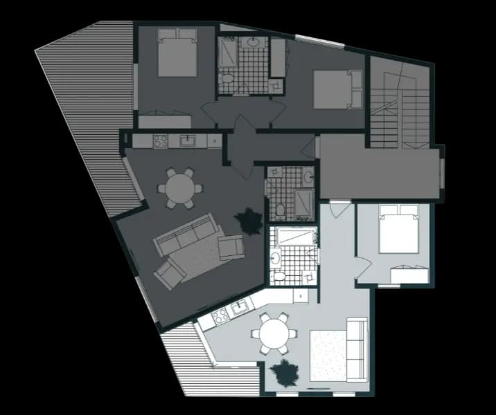 Продаж, однокімнатна квартира, 46м², Тіват