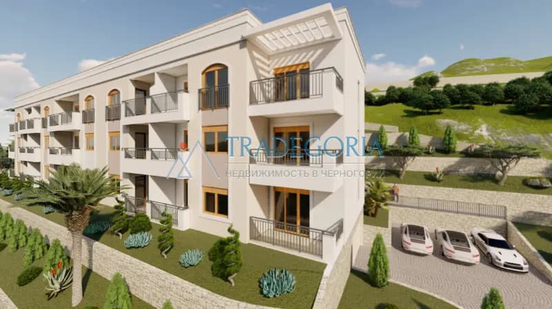 Простора квартира 2+1, 63,35 м² у новій будівлі в Будві