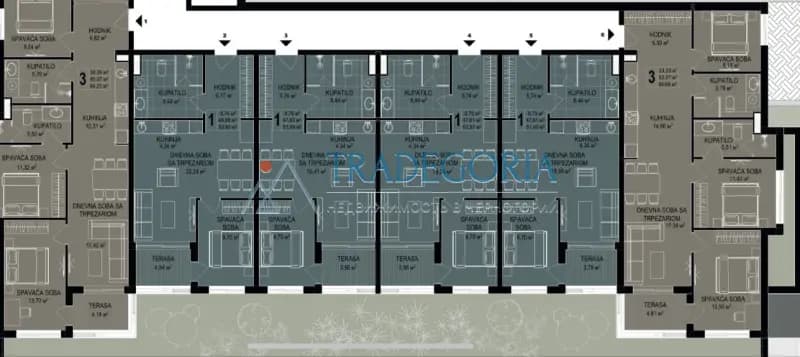 Apartment in Bečići directly from the investor, 200 m from the beach