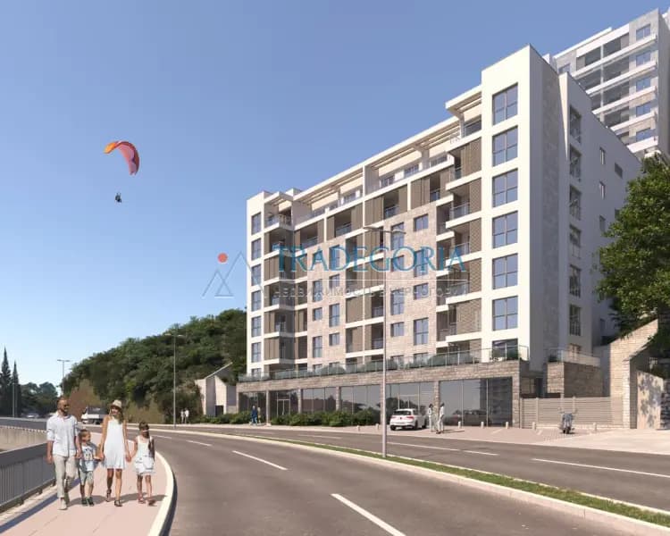 For sale by the investor, a two-bedroom apartment with a sea view in Bečići, 200 m from the beach.