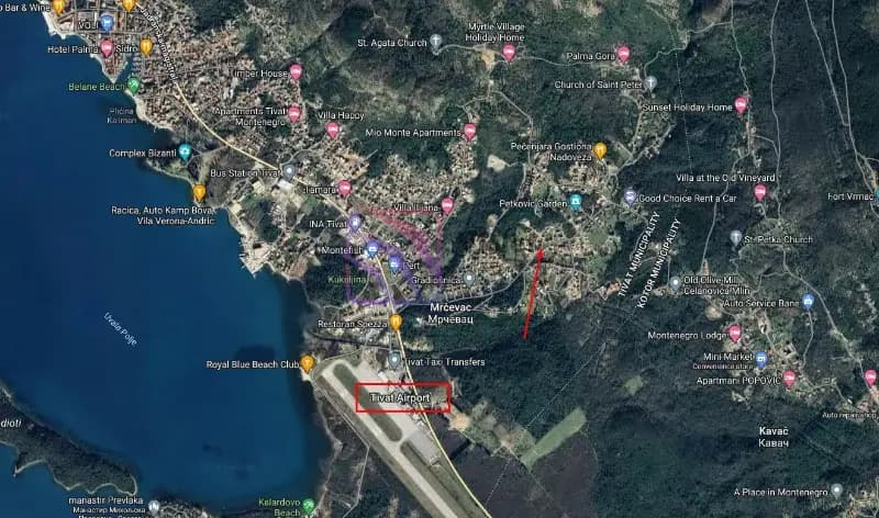 Sale, land, 337m², Mrčevac, Tivat