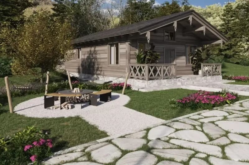 Kolasin'de aile yerleşim bölgesinde dağ evi