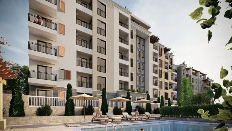 Продаж, двокімнатна квартира, 65м², Будва